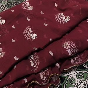 New  embroidered chiffon long scarf/ hijab Cco